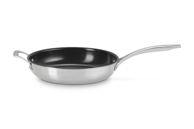 Essential 3-ply Stainless Steel 28cm Frying Pan Non-Stick with Helper Handle image number 1